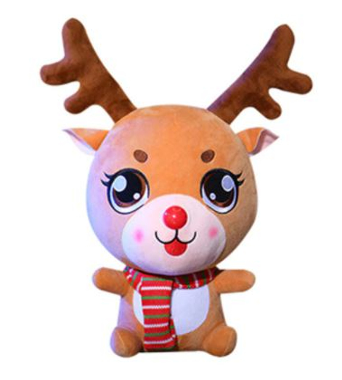 24cm Big Eyes Sitting Plush Deer