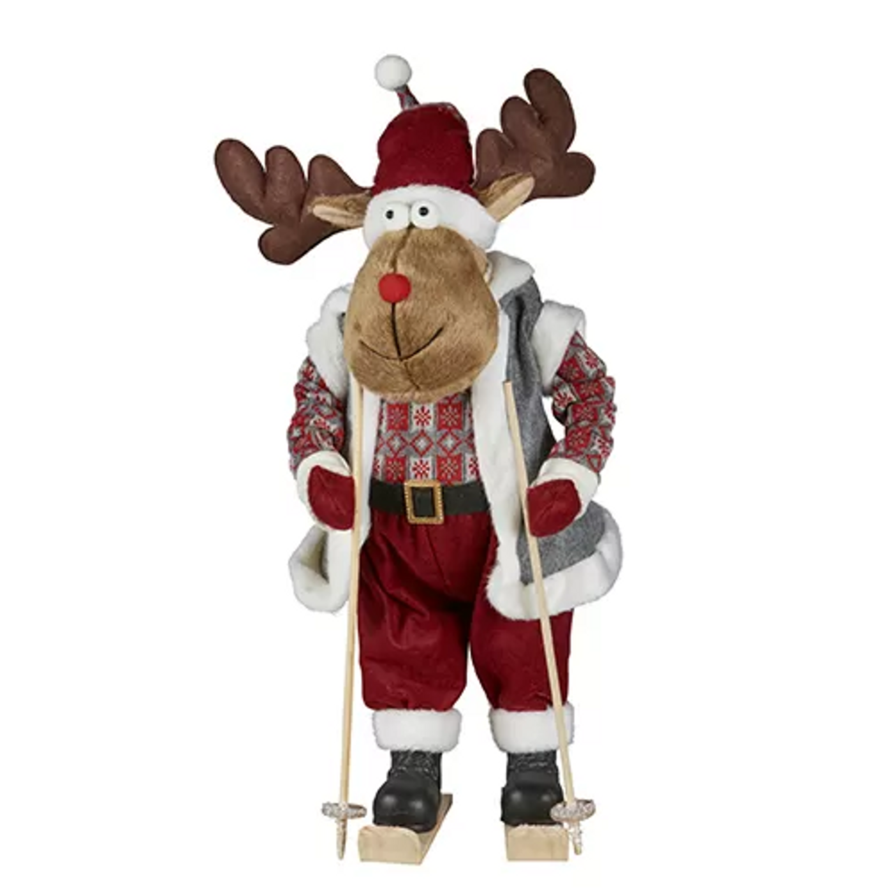 91cmH Plush Skiing Reindeer