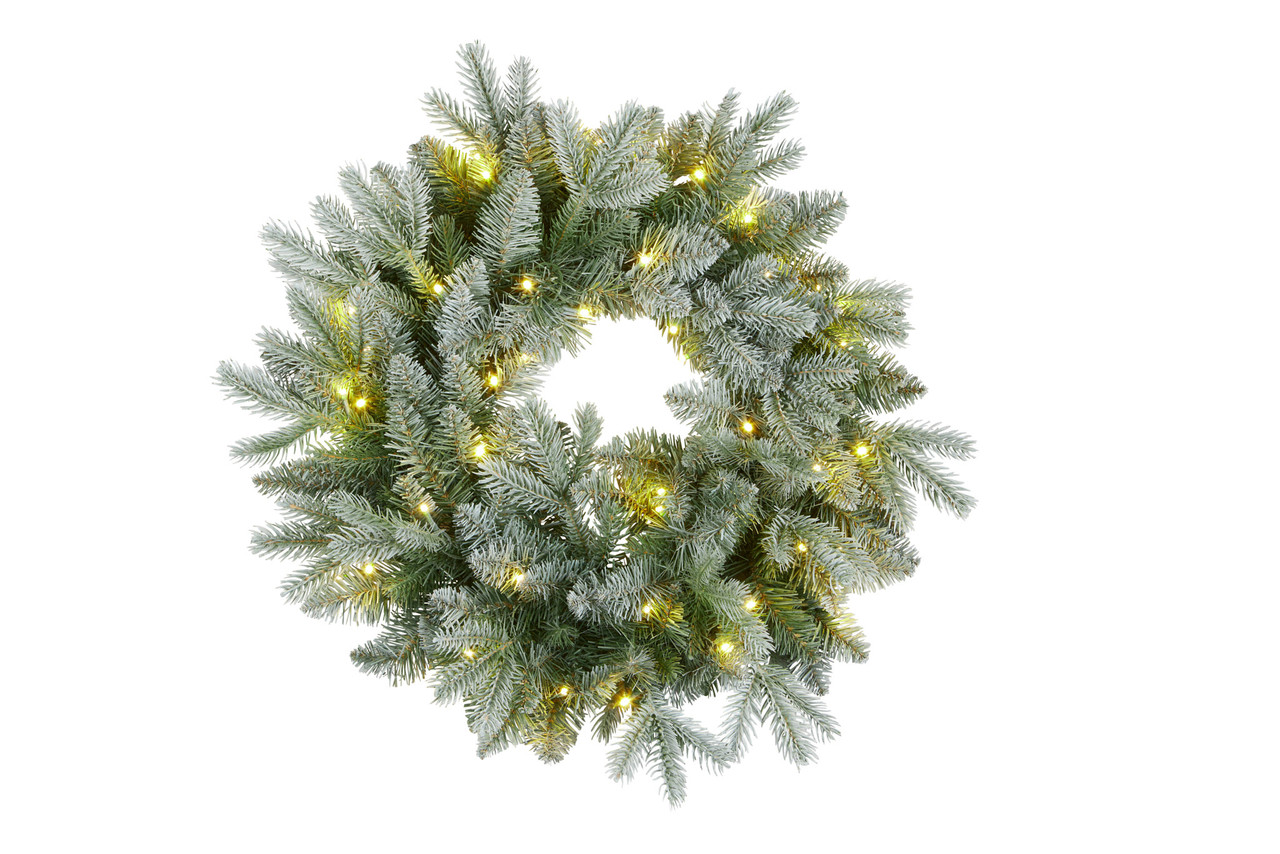 61cmD Frosted Mulberry Wreath