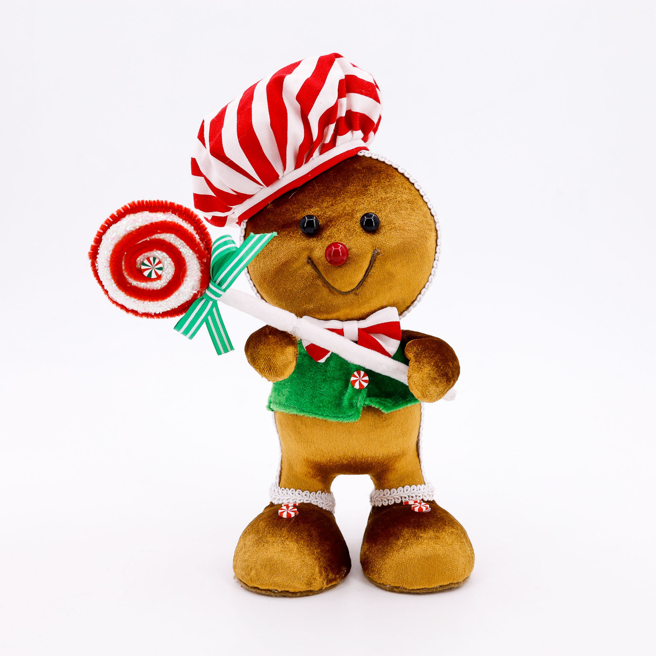 26cmH Gingerbread Boy with Lollipop