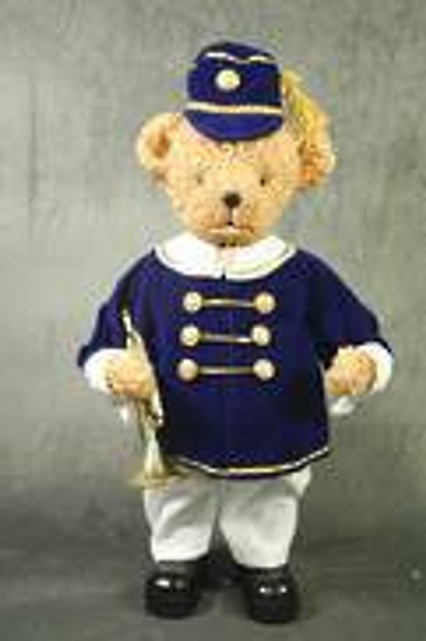 35cm Blue Teddy Soldier