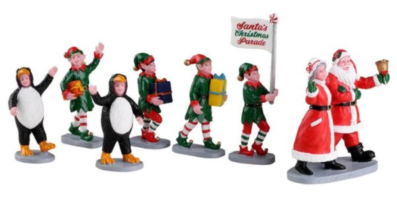 Santa's Elf Parade, Set of 7