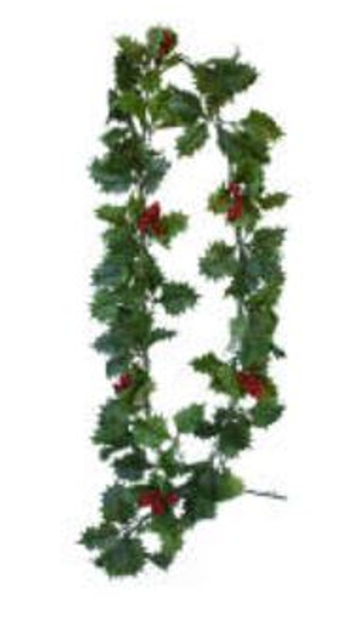 6ft Holly Garland