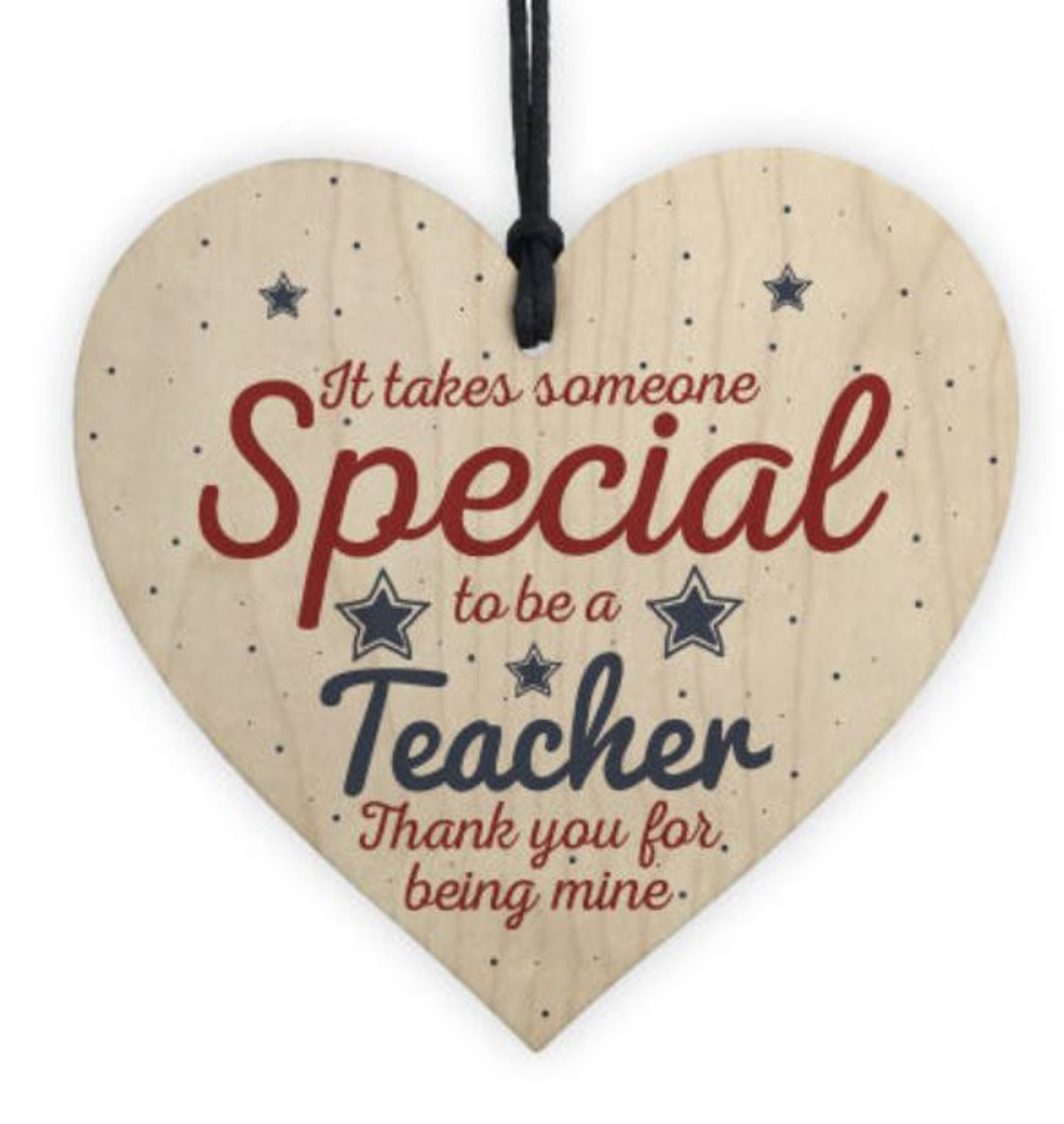 Wooden Heart - Special Teacher