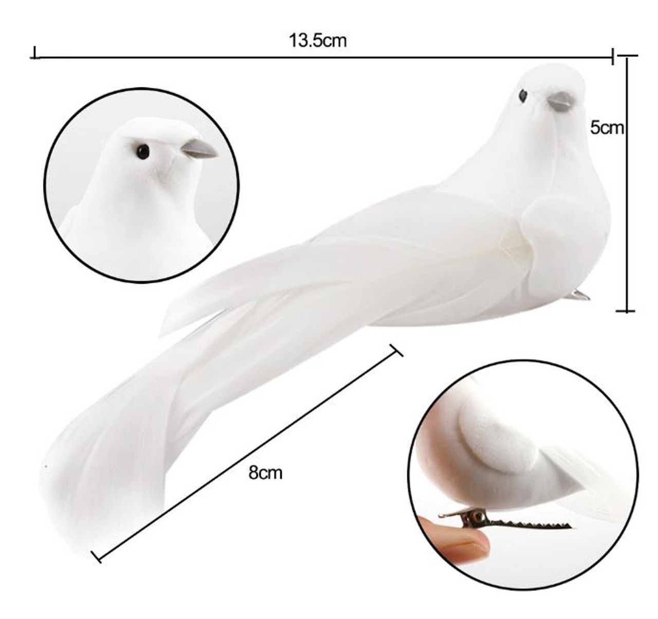 White Dove - Clip On