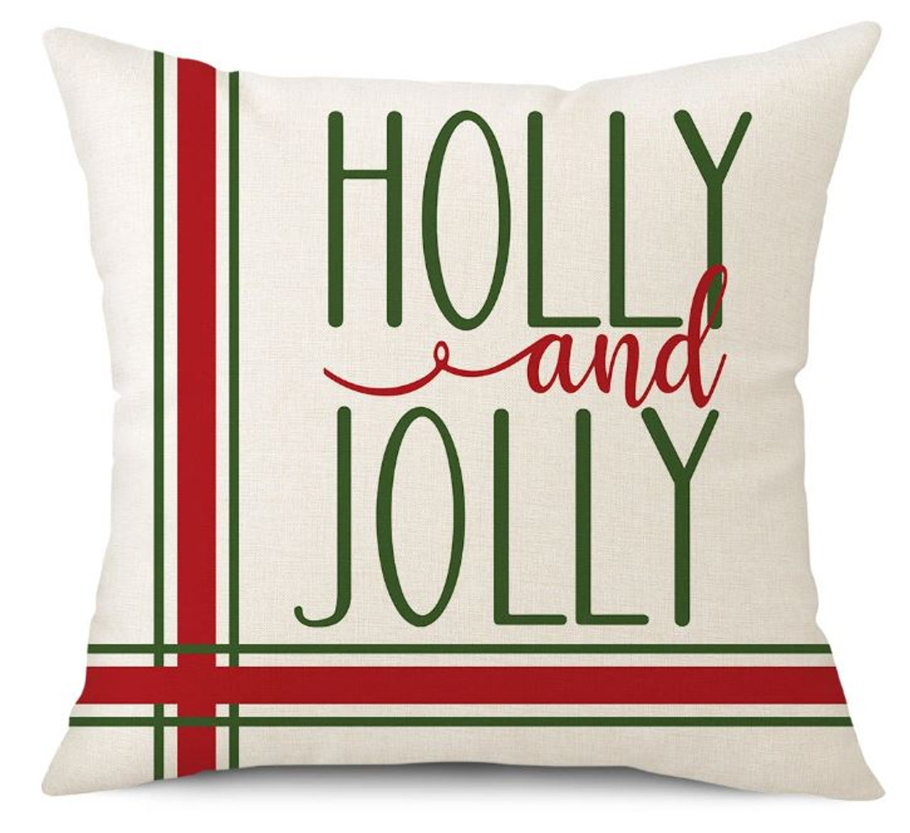 Holly and Jolly Cushion Cover (no insert)