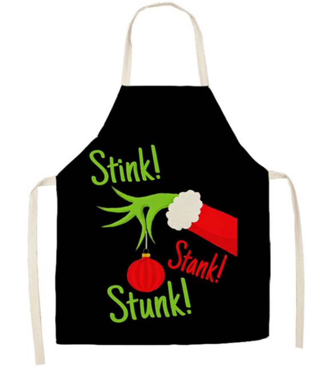 Small Apron - Grinch 47x38cm