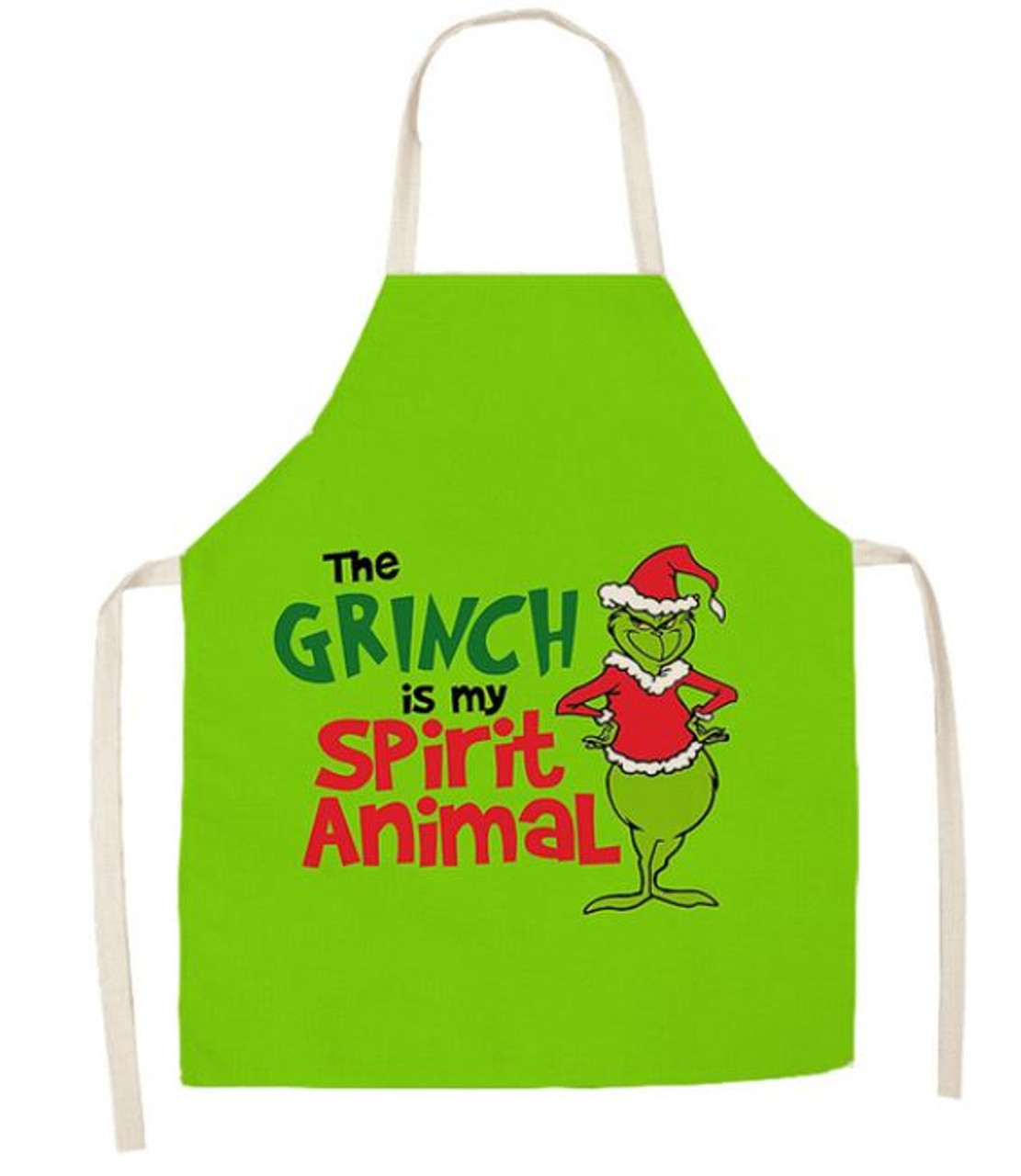 Small Apron - Grinch 47x38cm