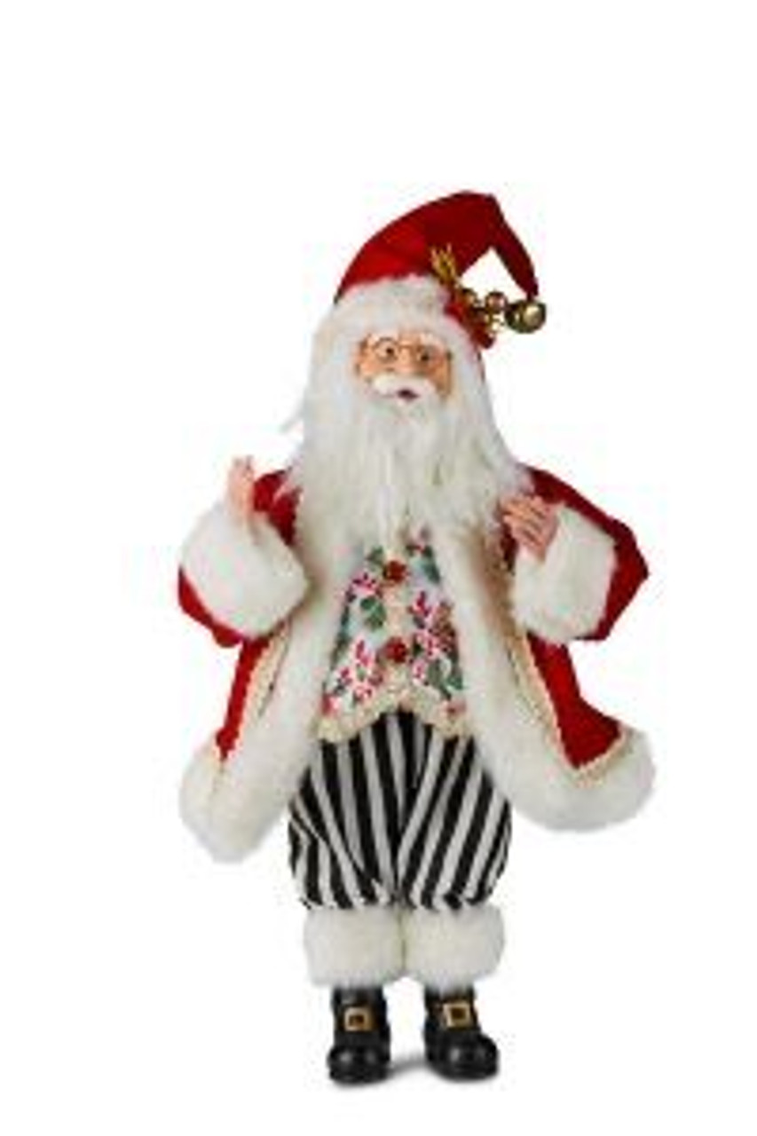42cm Holly Santa Claus