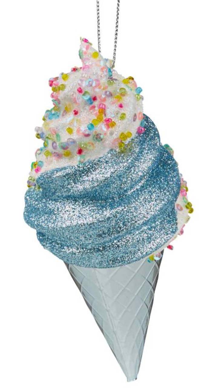 14cmH Ice Cream Cone Hanging Christmas Decoration