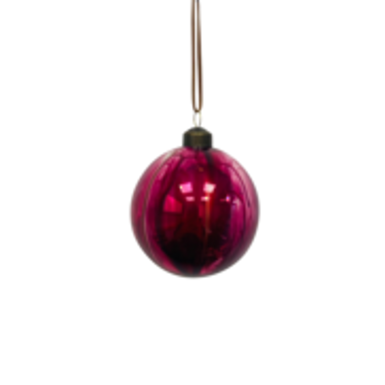 8cm D Pink Marbled Glass Ball