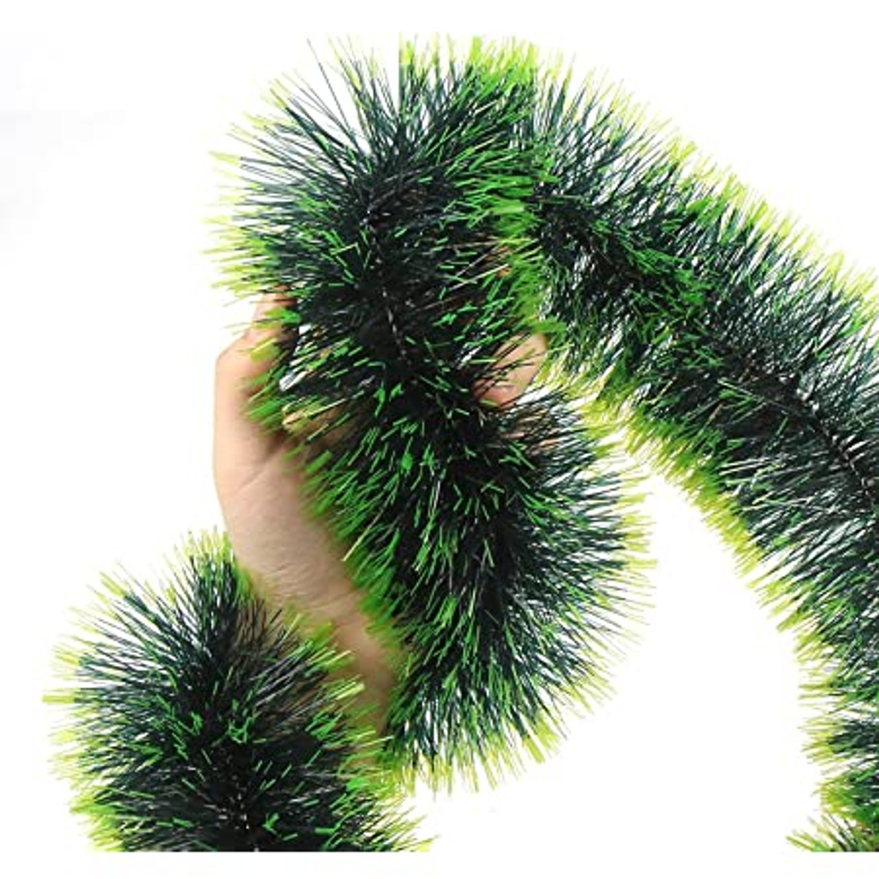 2-Tone Green Tinsel 2m