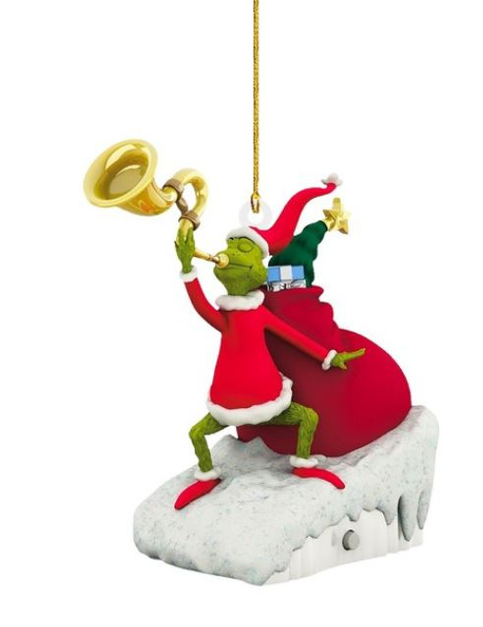 Grinch Blowing Horn Hanger