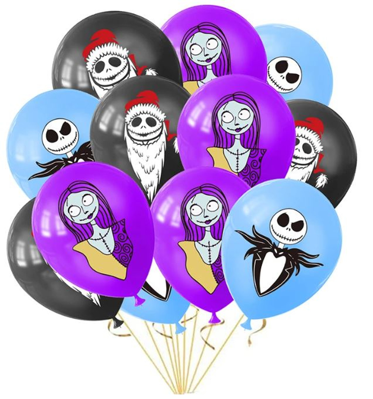 Nightmare Before Christmas Balloons - Set of 3