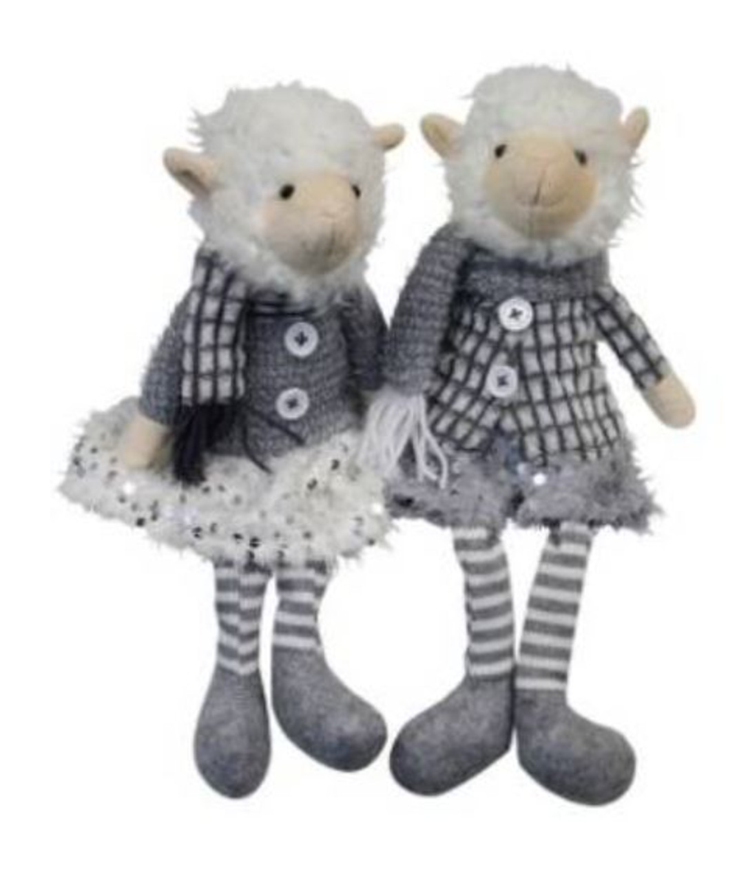 Shauna & Seamus Sitting Sheep (Set of 2)