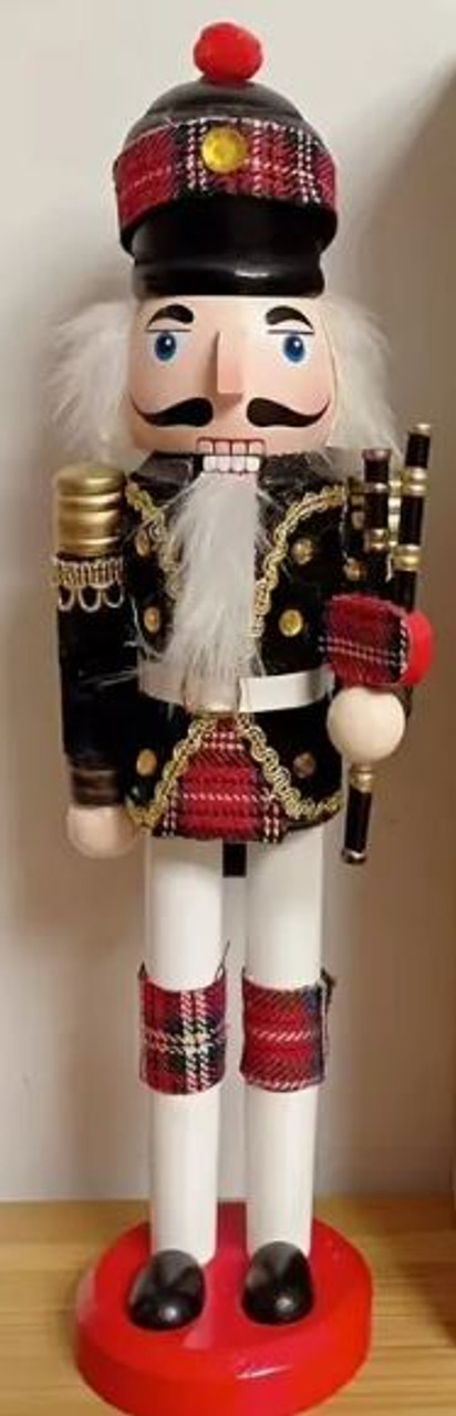 Scottish Bagpiper Nutcracker - 30cm