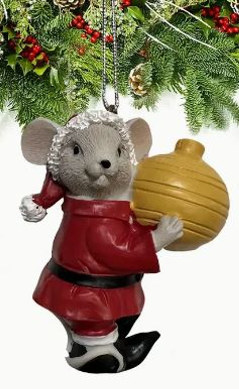 Christmas Mouse with Bauble Hanger