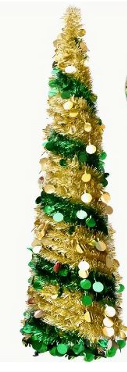 Pop-up XmasTree - Gold & Green 150cm