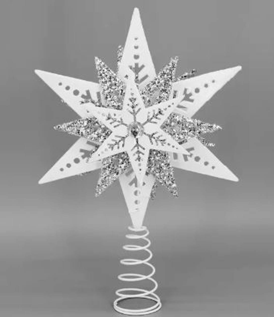 Silver/White Star Tree Hanger