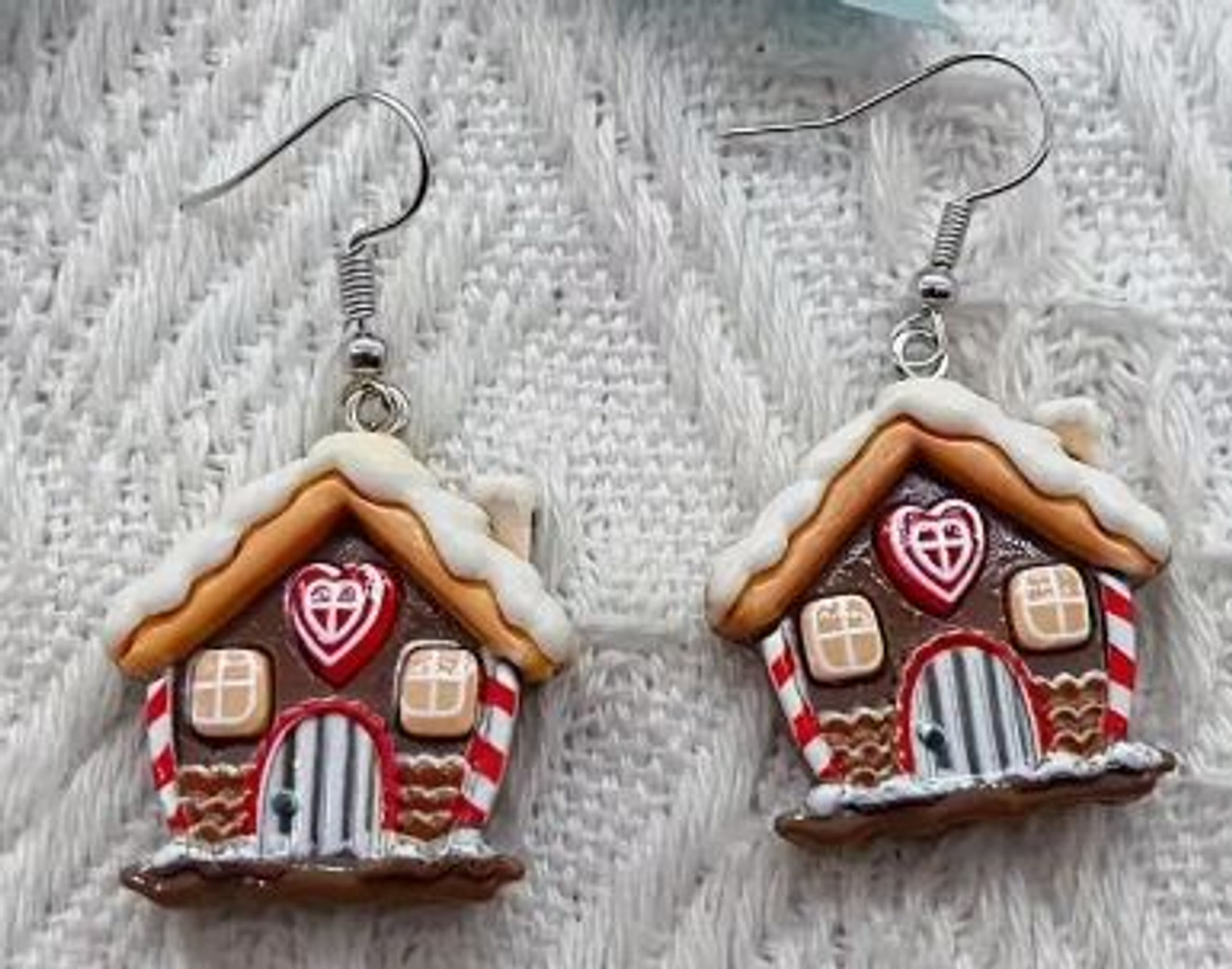 Gingerbread House Earrings