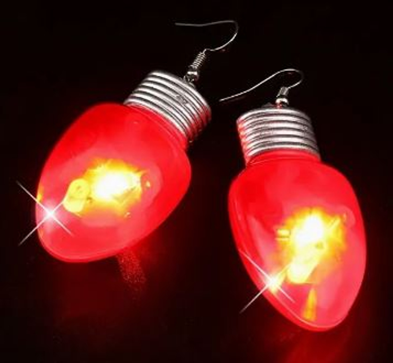 Light-up Xmas Bulb Earrings