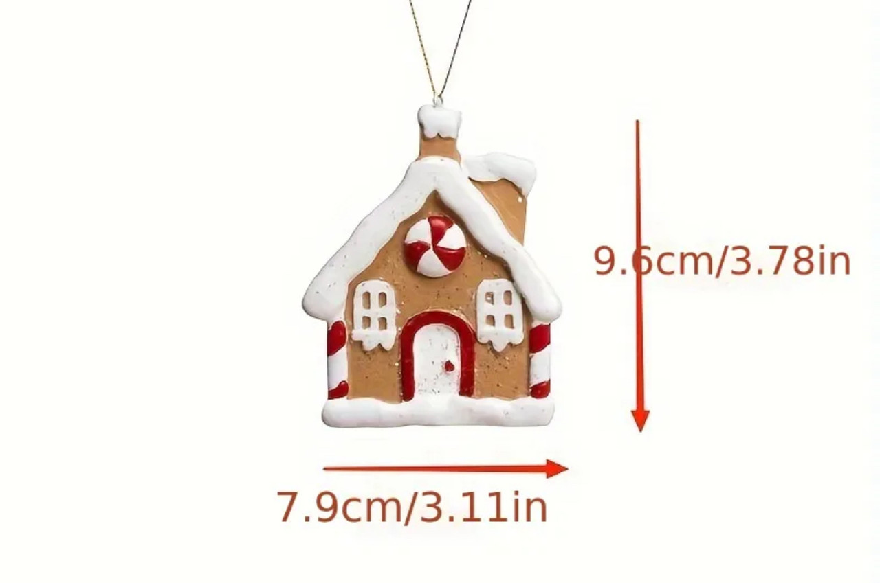 Brown Gingerbread House Ornament