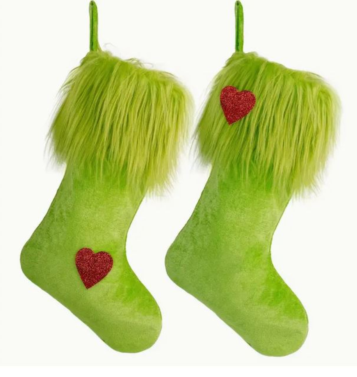 Grinch Heart Stocking