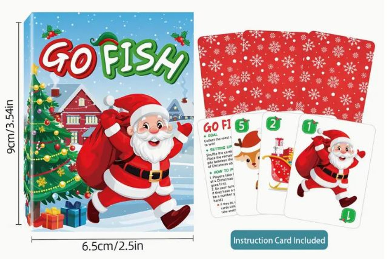 Go Fish Xmas Playing Cards