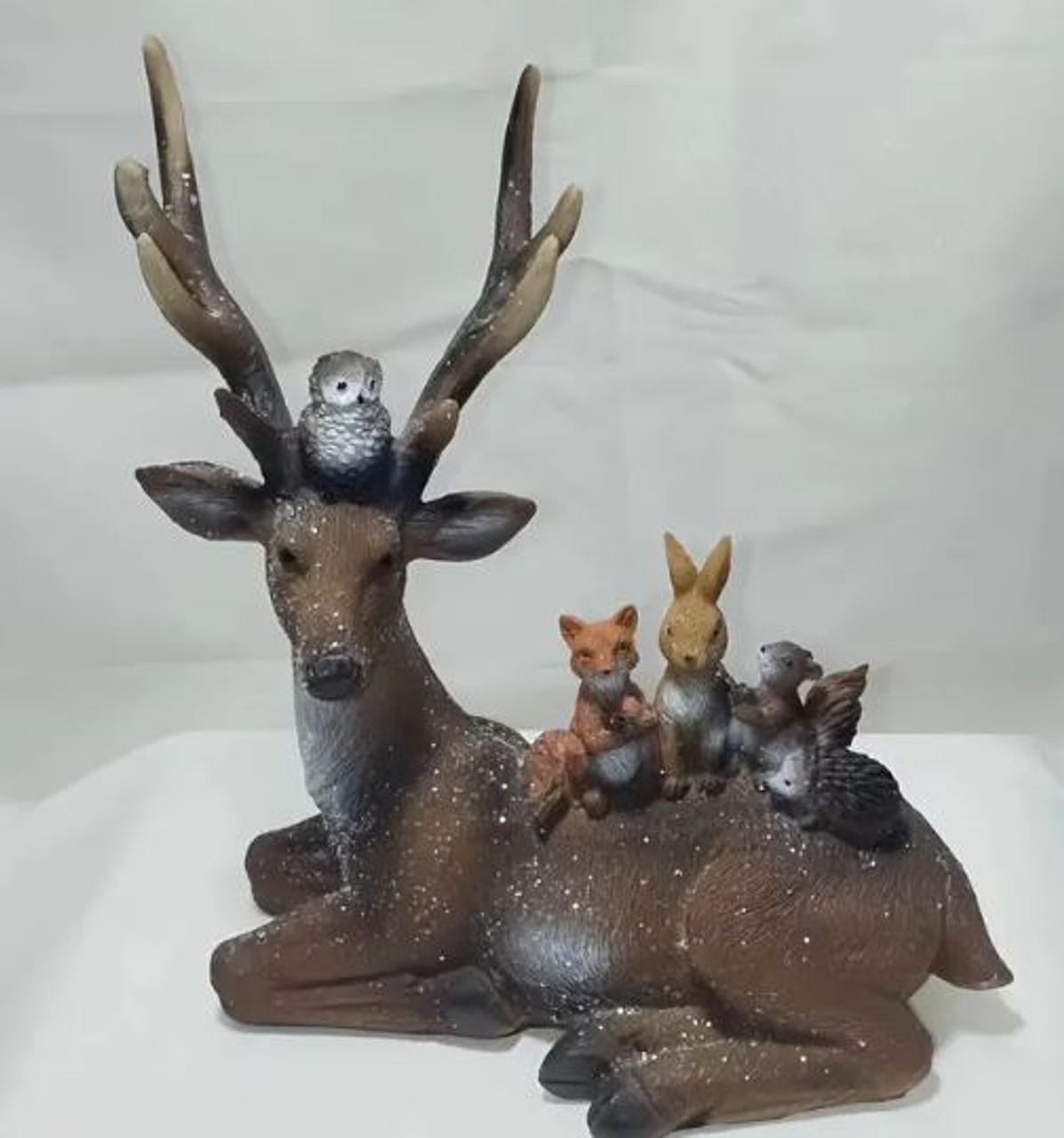 Resin Forest Animal Family