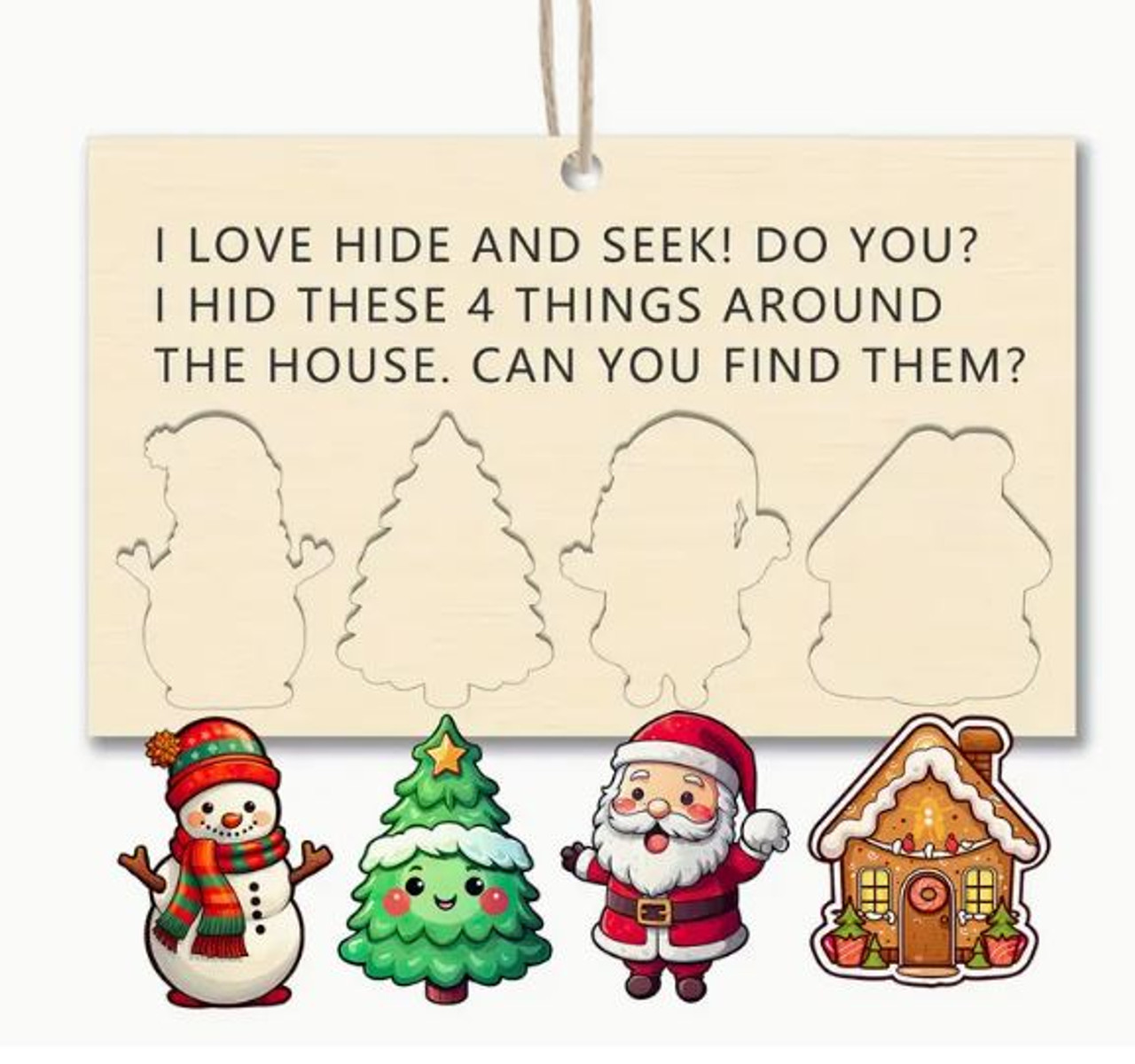 4 piece Wooden Puzzle Set for Elf