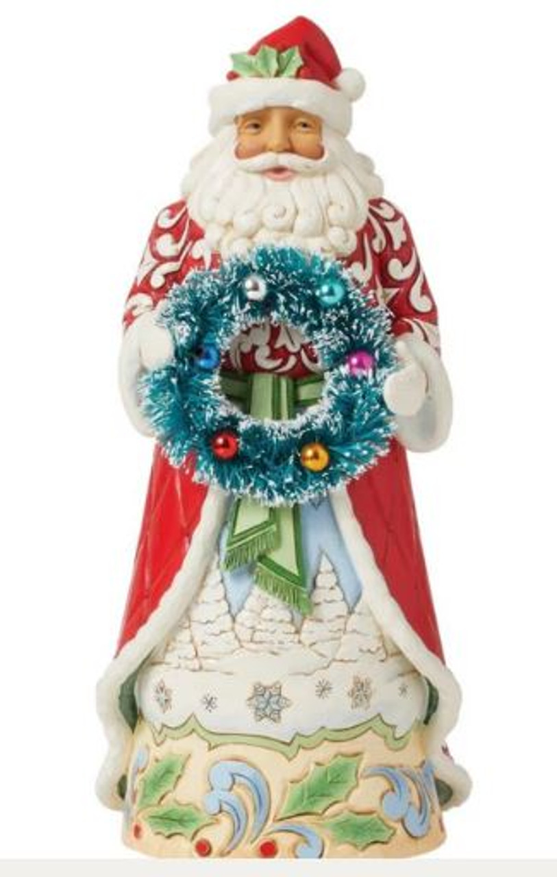 Heartwood Creek - Santa with Sisal Wreath