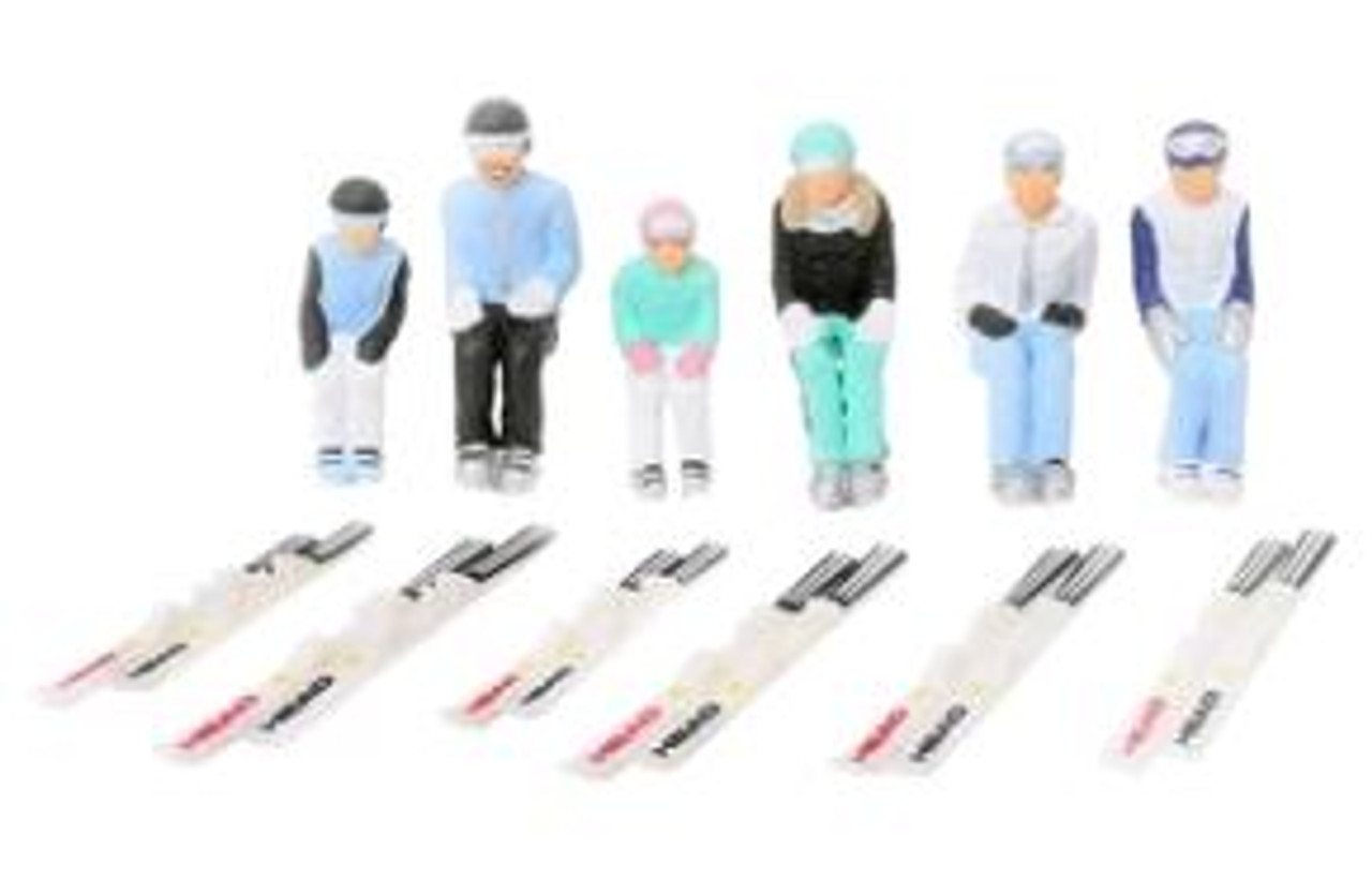 Jagerndorfer Figurines Sitting Skis - 6pc