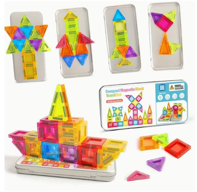 Travel Magnetic Block Set - 38pc