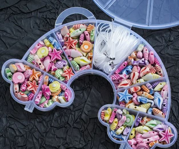 Cloud Acrylic Beach Bead Set 15cm x10cm