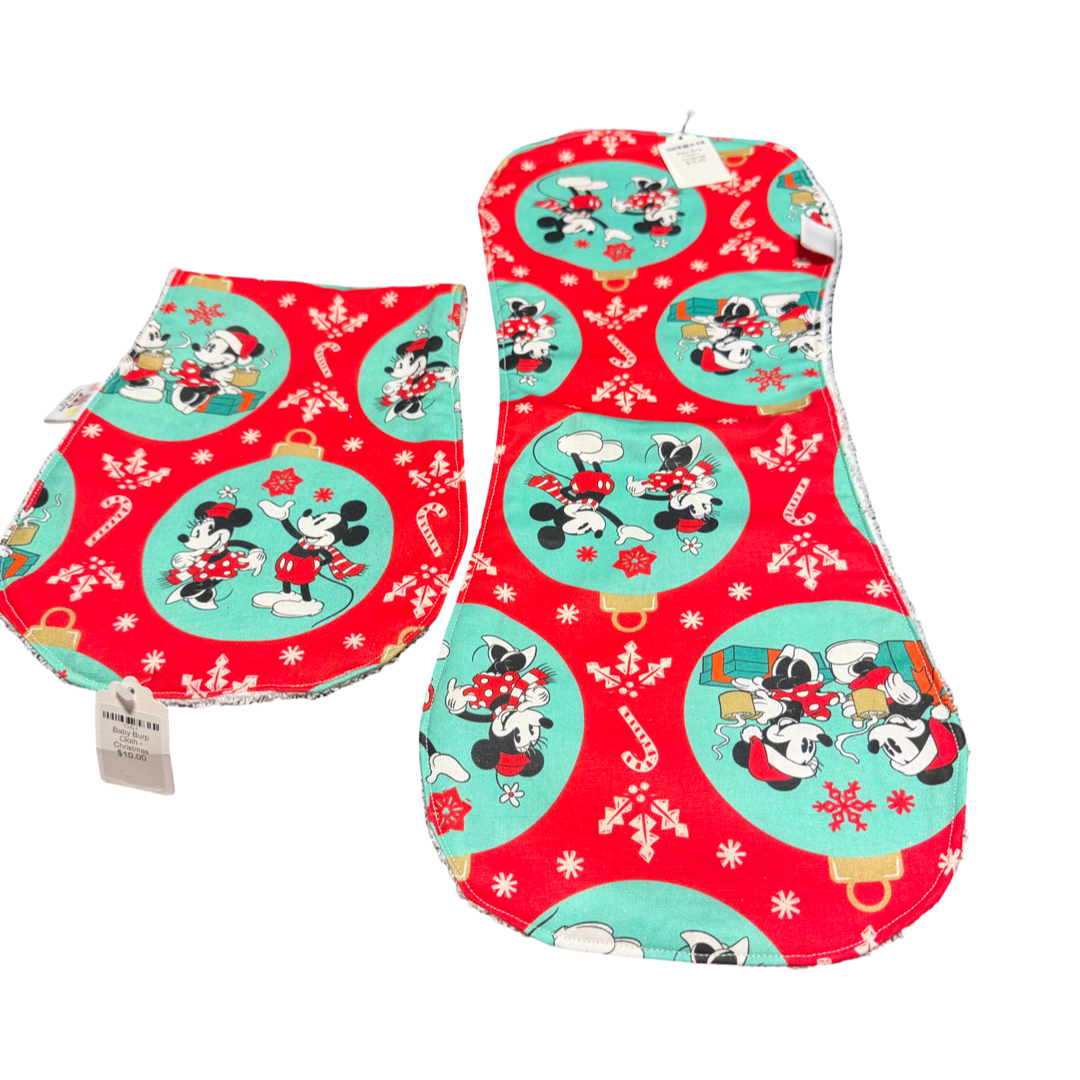 Baby Burp Cloth - Christmas