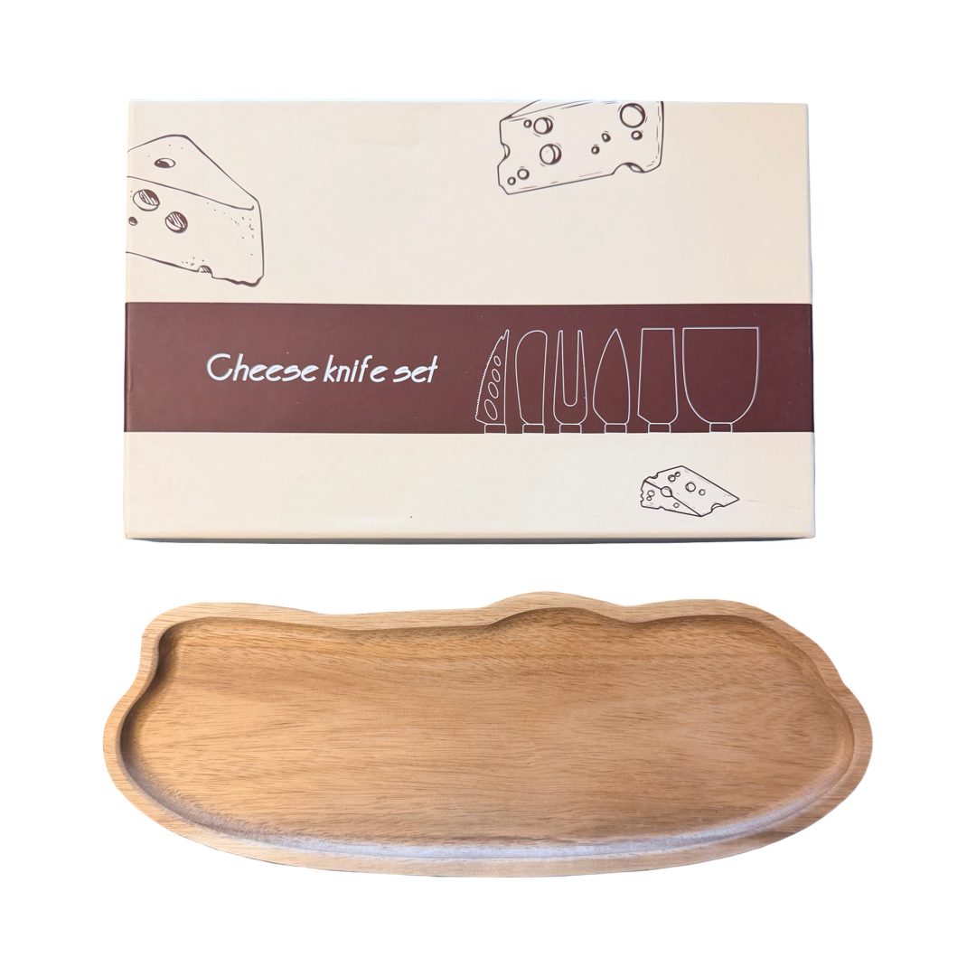 Acacia Cheese Board and Knife Set