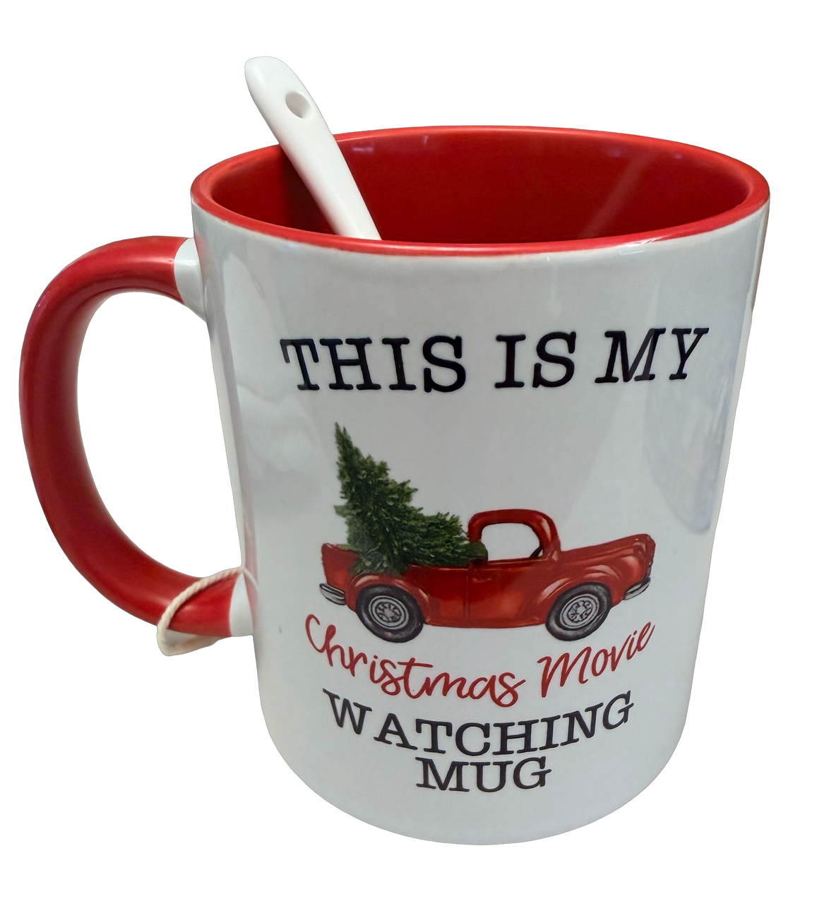 Christmas Movie Watching Mug, Spoon & Socks