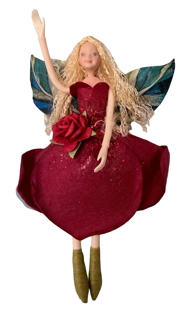 NZ Fairy - Collector’s Item - Rose Fairy