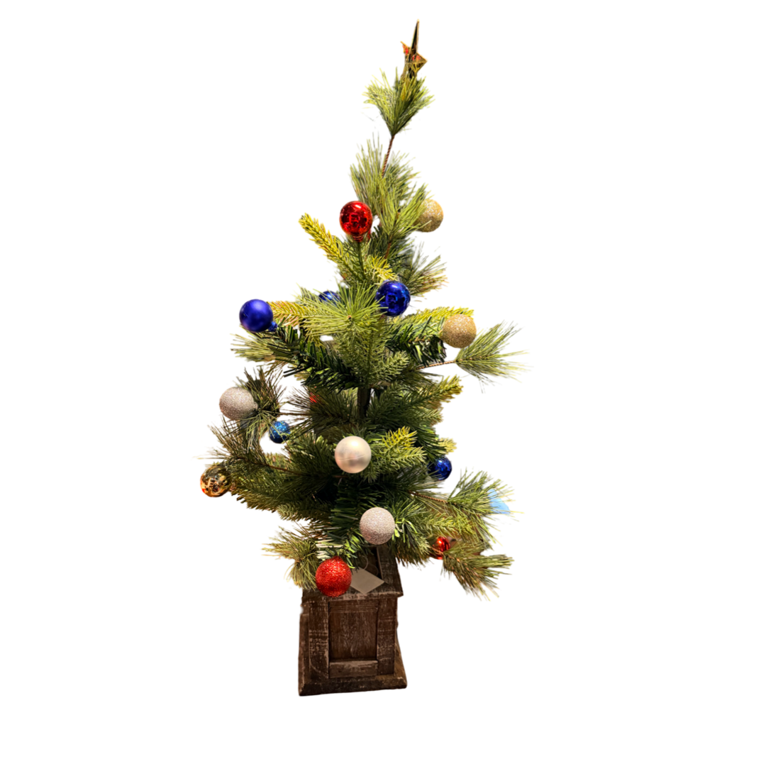 Decorated Tree in Pot