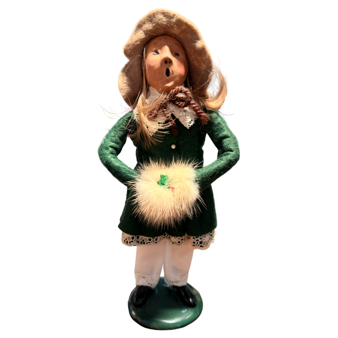 Vintage - Girl with Hat and Muff