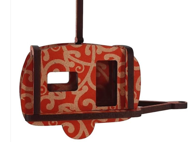 Abstract Designs Caravan - Hanging/Red Koru