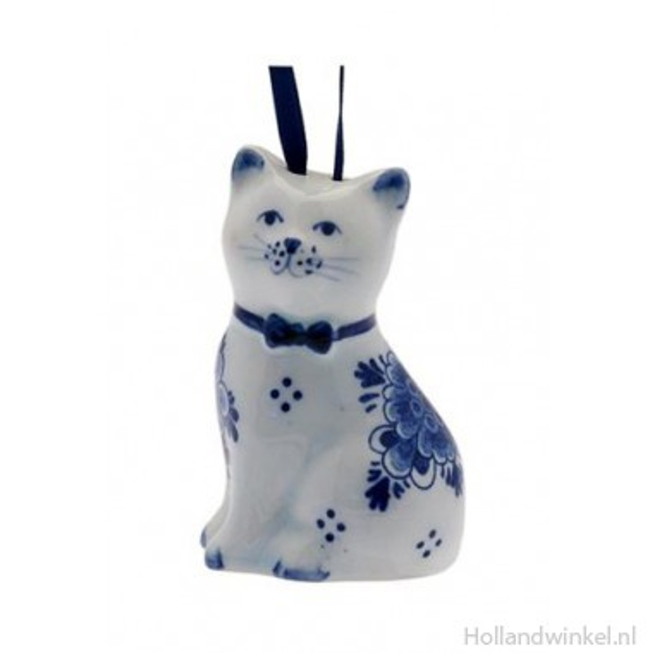 Delft Blue "Cat" Ornament