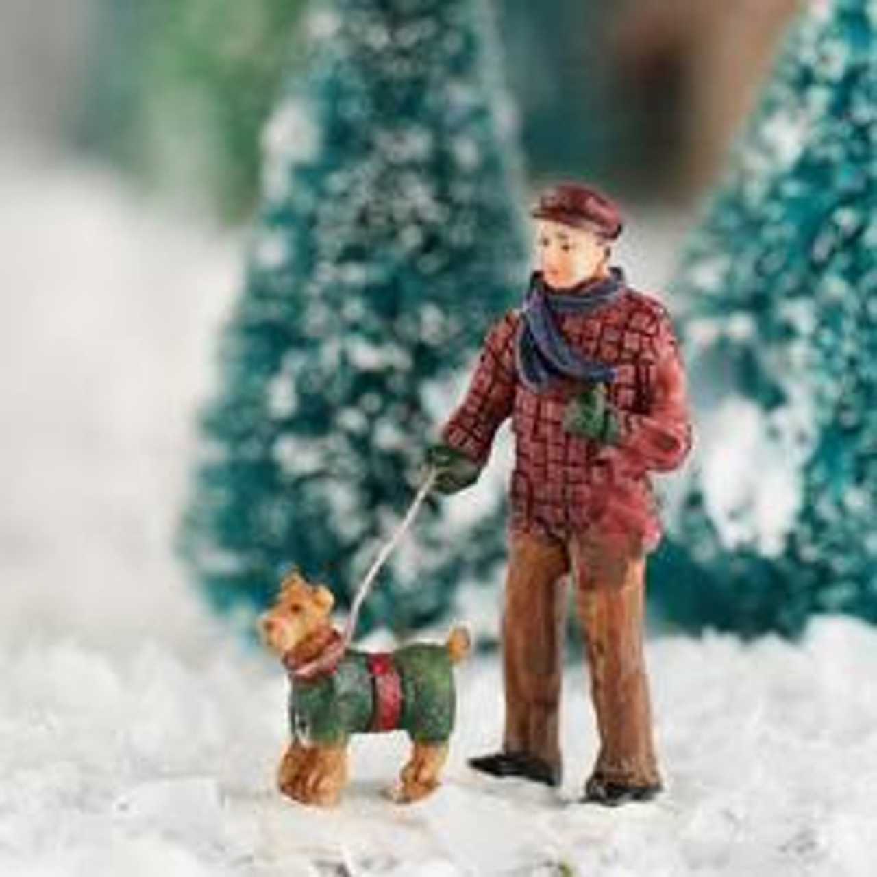 Miniature Man and Dog