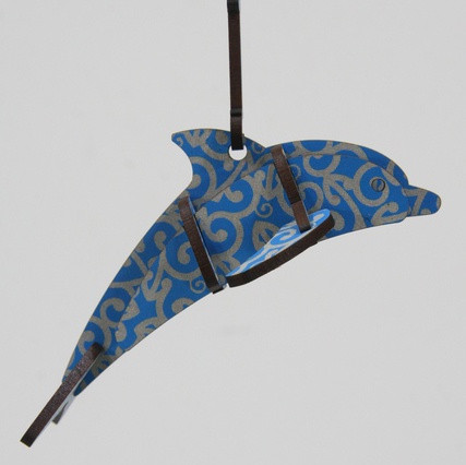 Abstract Designs Hanging Dolphin