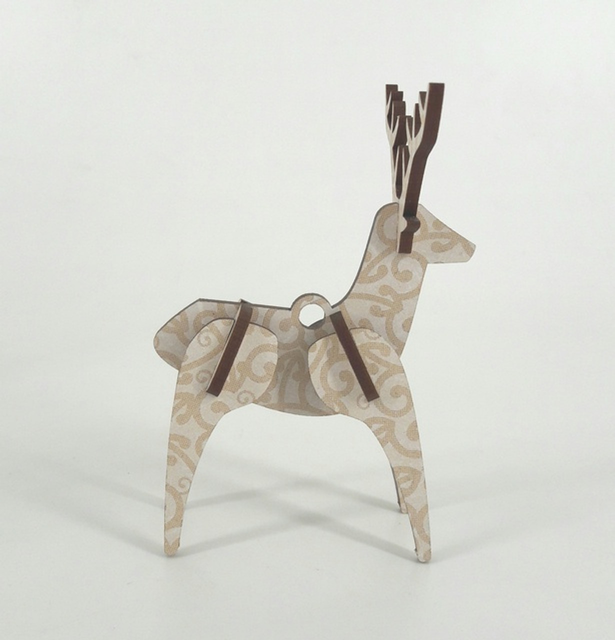 Abstract Designs Hanging Reindeer