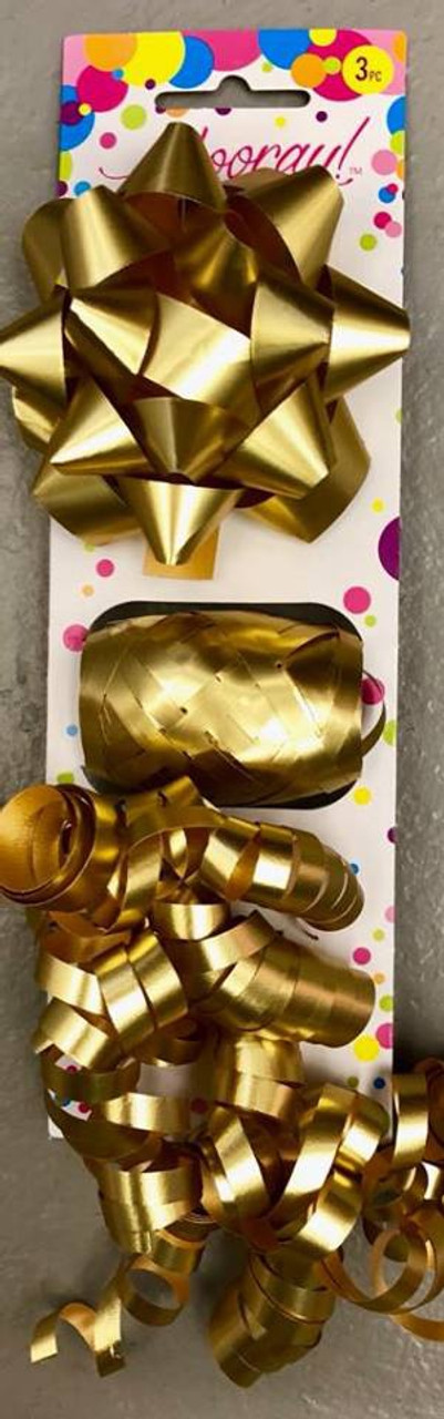 Gift Ribbon and Curls - Gold