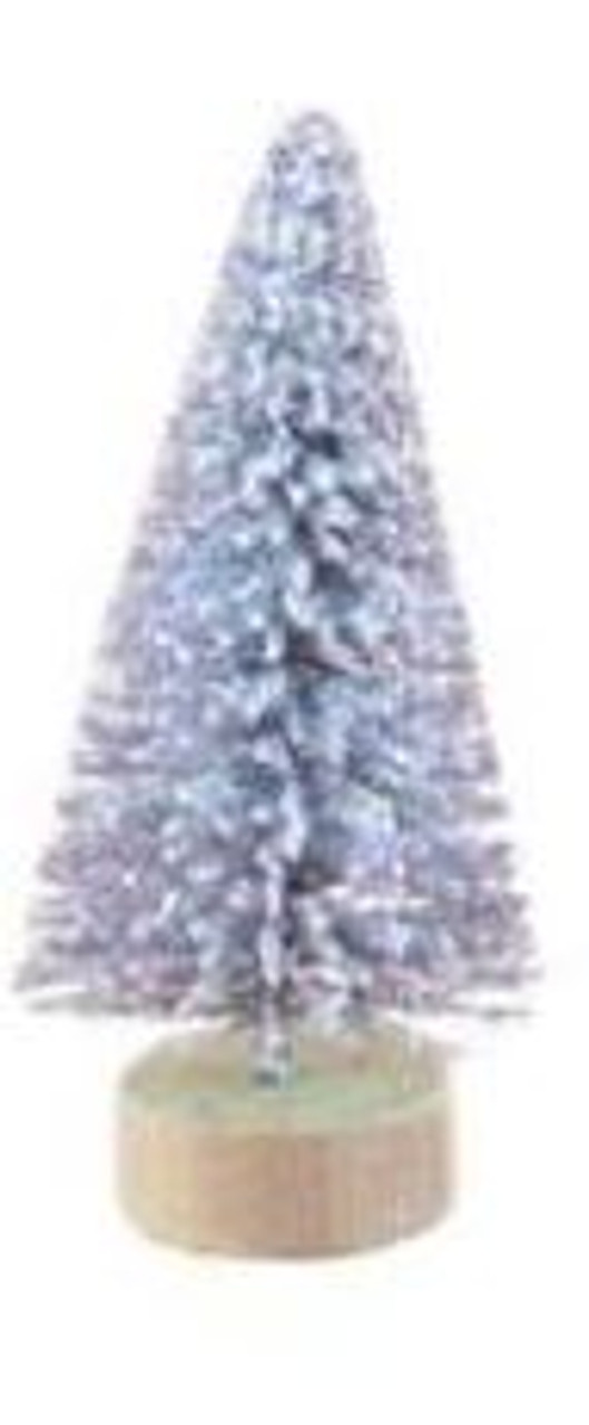 Miniature Pine Trees - Gold & Silver Assorted 12.5cm