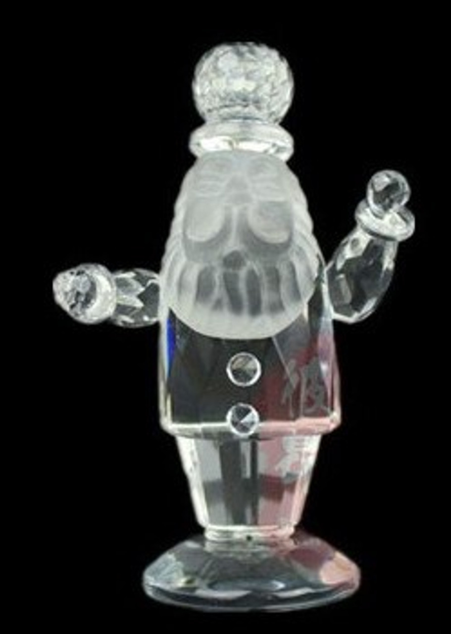 Clear Crystal Santa Claus