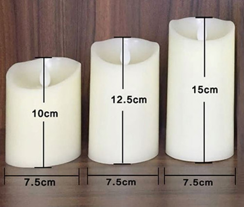 Cream Flicker Candle - 15cm