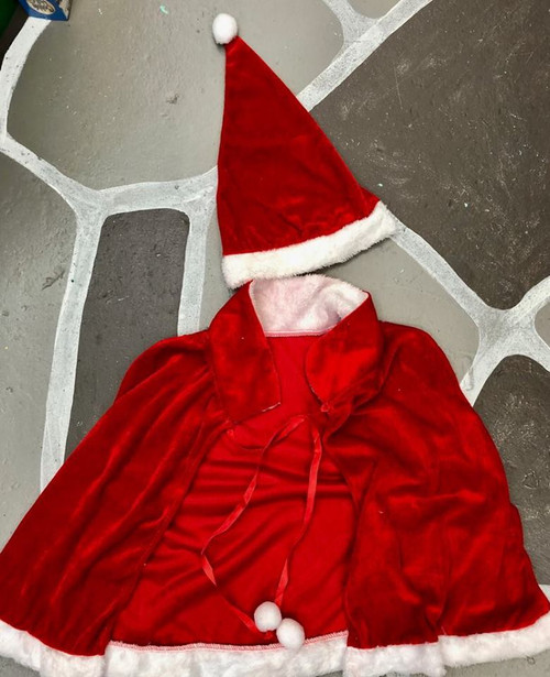 Mrs Claus Shoulder Cape and Hat